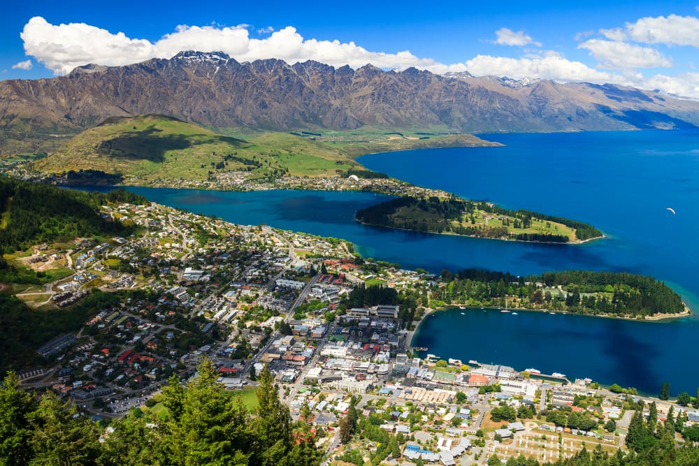 A breathtaking view of Queenstown, South Island, New Zealand.